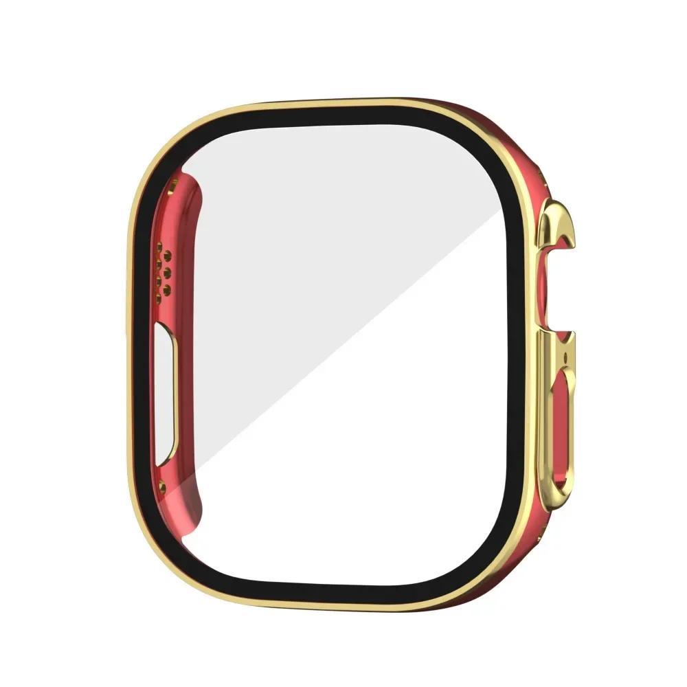 Glass+Case for Apple Watch Ultra 3 2 49mm Screen Protector Frame Cover for iWatch ultra 49 Tempered Protective 49MM Accessories