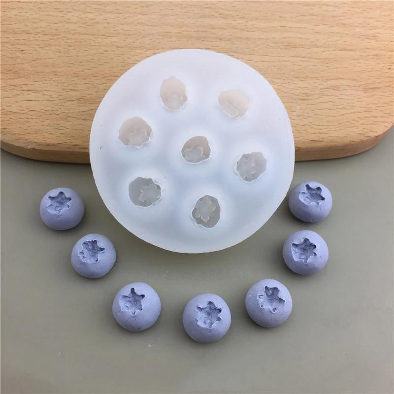 3D Simulation Fruit Fondant Chocolate Mold Blueberry/Raspberry Silicone Candle Soap Mold Cake Decorating Tool Baking Accessories