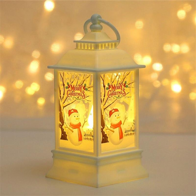 

Рождественские светодиодные огни украшение Фестивальный фонарь Рождественский подарок Snowman