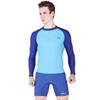 Mens Long Sleeve Rash Guard Swim Shirt Surfing Diving Snorkeling Water Sports UV Protection Quick Dry