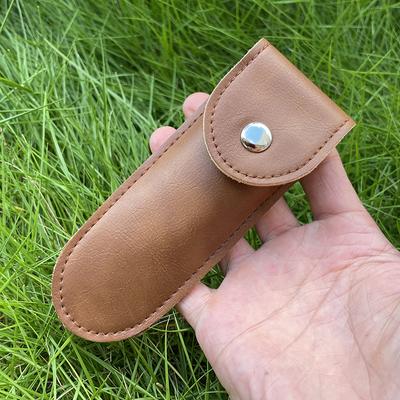 PU Leather Universal Folding Knife Sheath Family Portable Camping Knife Pocket Knife Sheath Storage Tool Bag