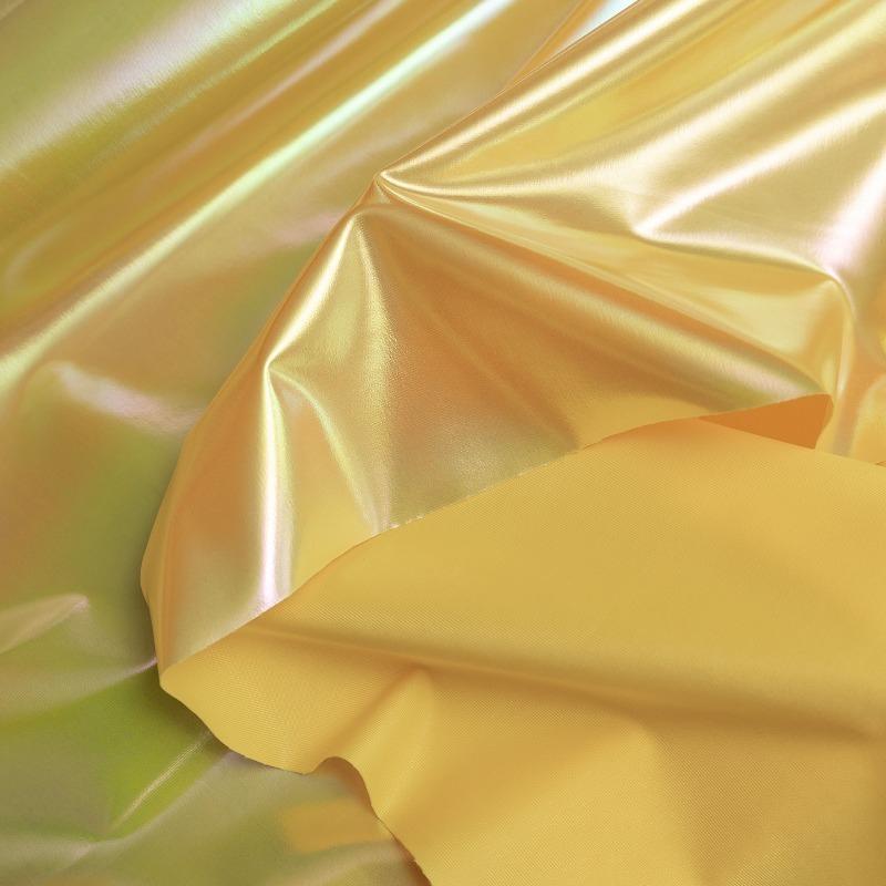100cm Iridescent Stretch Nylon Fabric 4-Way Spandex Blend for DIY Sewing Slip Dress Stage Costumes Photography Background