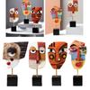 Creative Face Art Statue Sculpture Resin Crafts Figurine Abstract for Living Room Ornament Home Office Desktop Decoration Gift