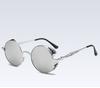 Retro Polarized Steampunk Round Sunglasses Mirror Glasses Male Female Glasses