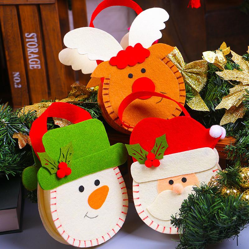 Cute Christmas Gift Storage Bags Featuring Santa Claus And Reindeer Designs