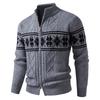Cardigan bărbați Pulover Cald Rece Bluză Îmbrăcăminte exterioară Tricotat Gros Fermoar Pulovere Jachetă Tricotaje