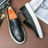 Men's Shoes Spring and Autumn New Leather Shoes Men's Fashion Casual Shoes Foot Loafers Foreign Trade Large Size Youth Leather Shoes Men