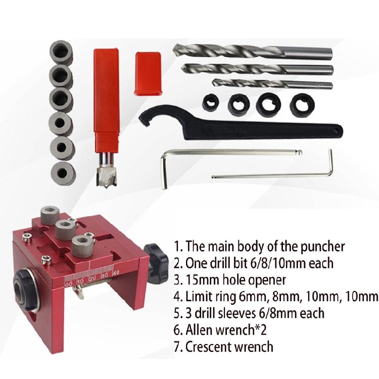 Wood Dowel Puncher Locator Carpentry Tools Woodworking Positioning Hole Opener