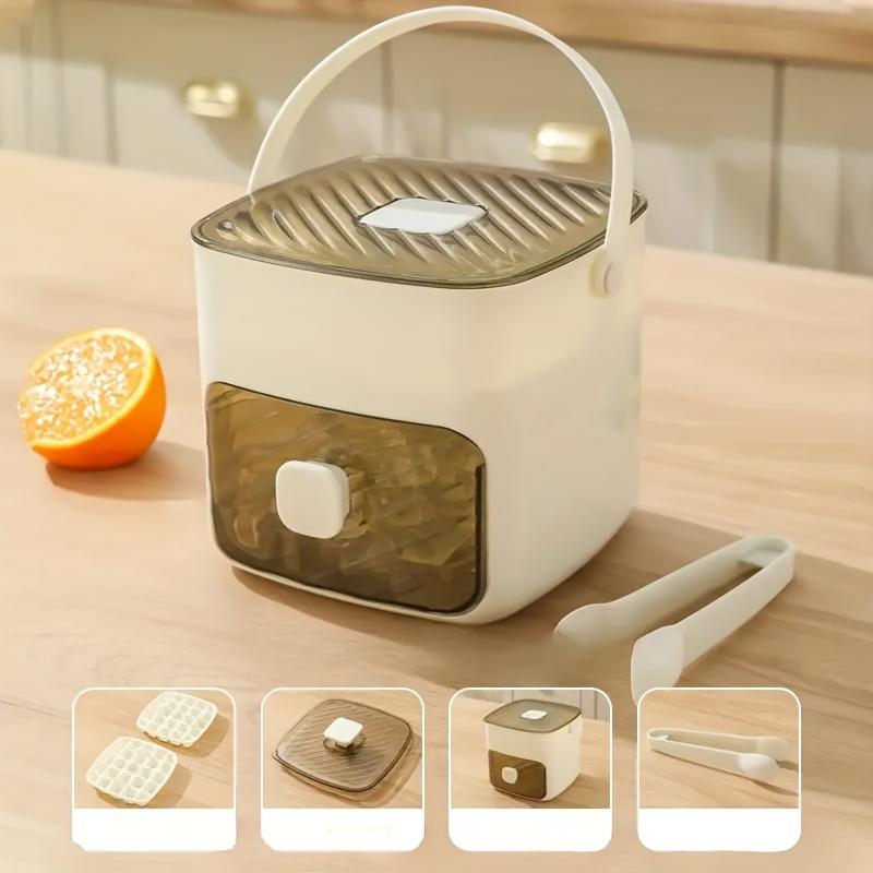 48-grid Large Capacity Ice Cube Mold (no Electricity Required), Double-layer Design Storage Tray for Whiskey and Cocktails