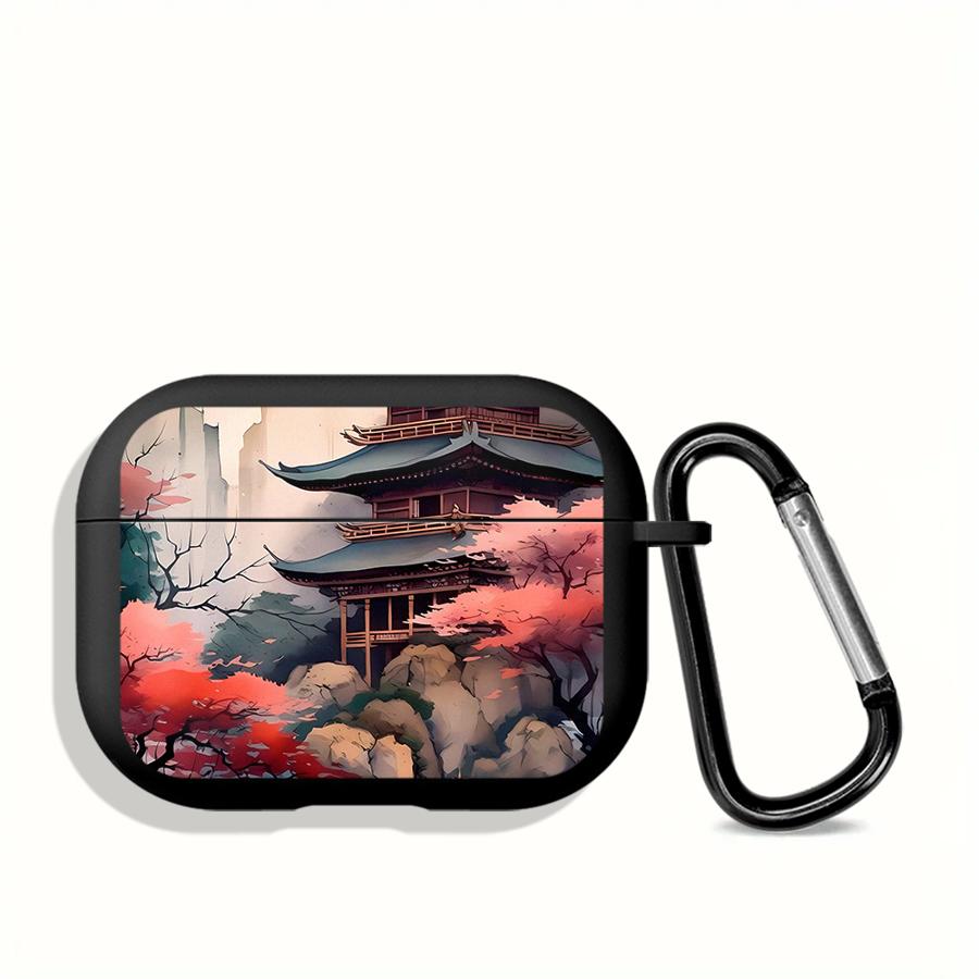 Japanese Mountain Landscape Case For Airpods 3 Pro3 1 2 Pro Pro2 4 Earphone Cases Cover