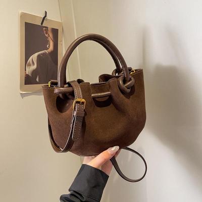 Sac bandoulière et cabas en daim rétro 2025 pour femmes