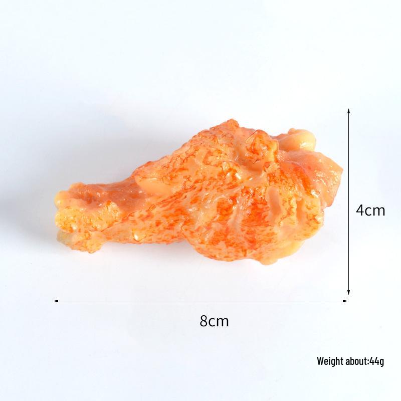 Simulated French Fries & Fried Chicken Keychain - Food Model Props and Toys
