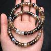 Twisted Silk Agate Thick Straight Cut Tea-Colored Spacer Beads Bracelet – DIY Cultural Accessories