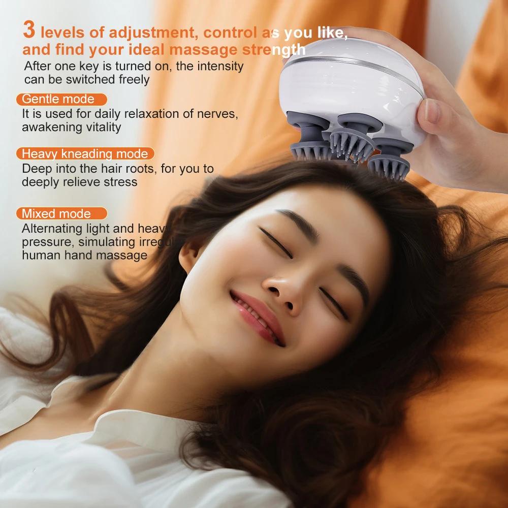 Electric Cat MassagingTool Body Head MassagingTool Health Care Relax Shoulder Neck Deep Tissue Scalp Massage Kneading Vibrating Device