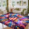 Atletico Madrid Design Kristall-Samt-Teppich Weich Dekorative Matte für Schlafzimmer Eingang