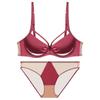 Summer sexy ultra-thin underwear women's French pure desire large breasts small large size underwear collection breast anti-sagging bra cover