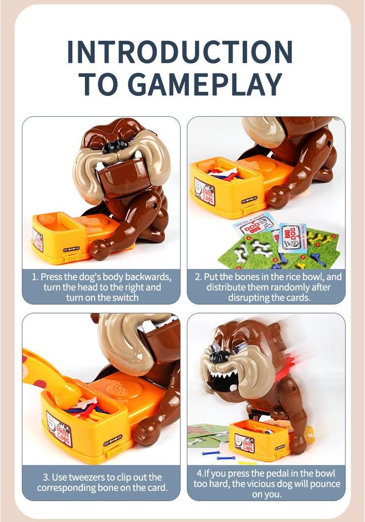 Beware of Fierce Dog: Parent-Child Prank Toy – Hand-Biting Game for Kids