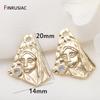 Gold Plated Commemorative Coin Pendant Charms For DIY Jewelry Making High Quality Bracelet Necklace Earring Pendants Findings