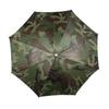 Camouflage Silver-Coated Fishing Headwear Umbrella Hat, 30CM