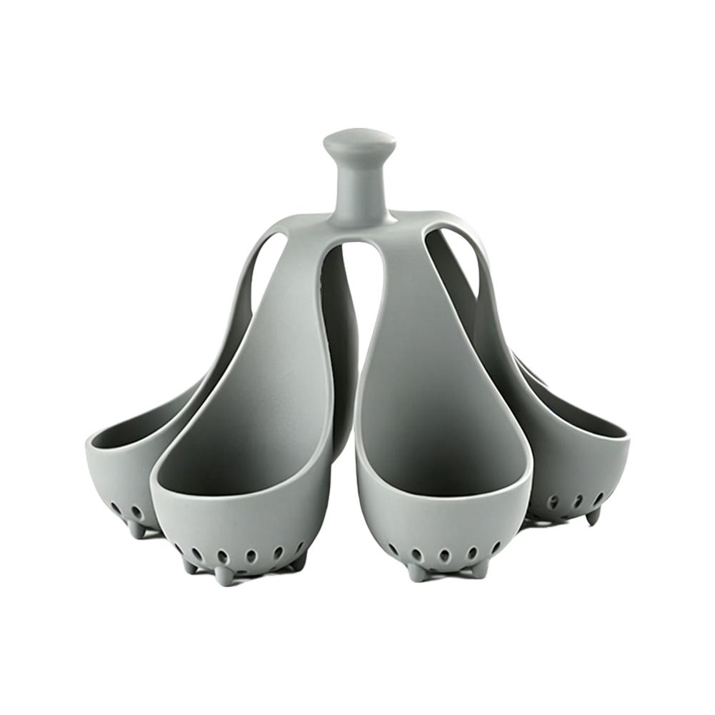 Heat-Resistant Silicone Egg Steaming Basket Multicavity Egg Cooker Holder For Boiling Eggs Household Breakfast Prep Gadget