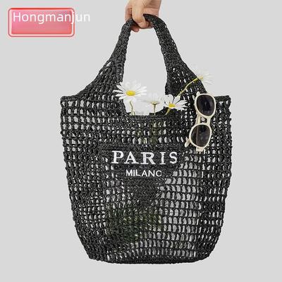 Ručně vyšívaná dutá pletená crossbody taška pro ženy