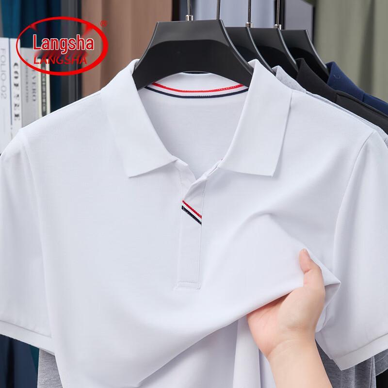 Langsha Men s Summer Loose Fit Polo Shirt XXXXL