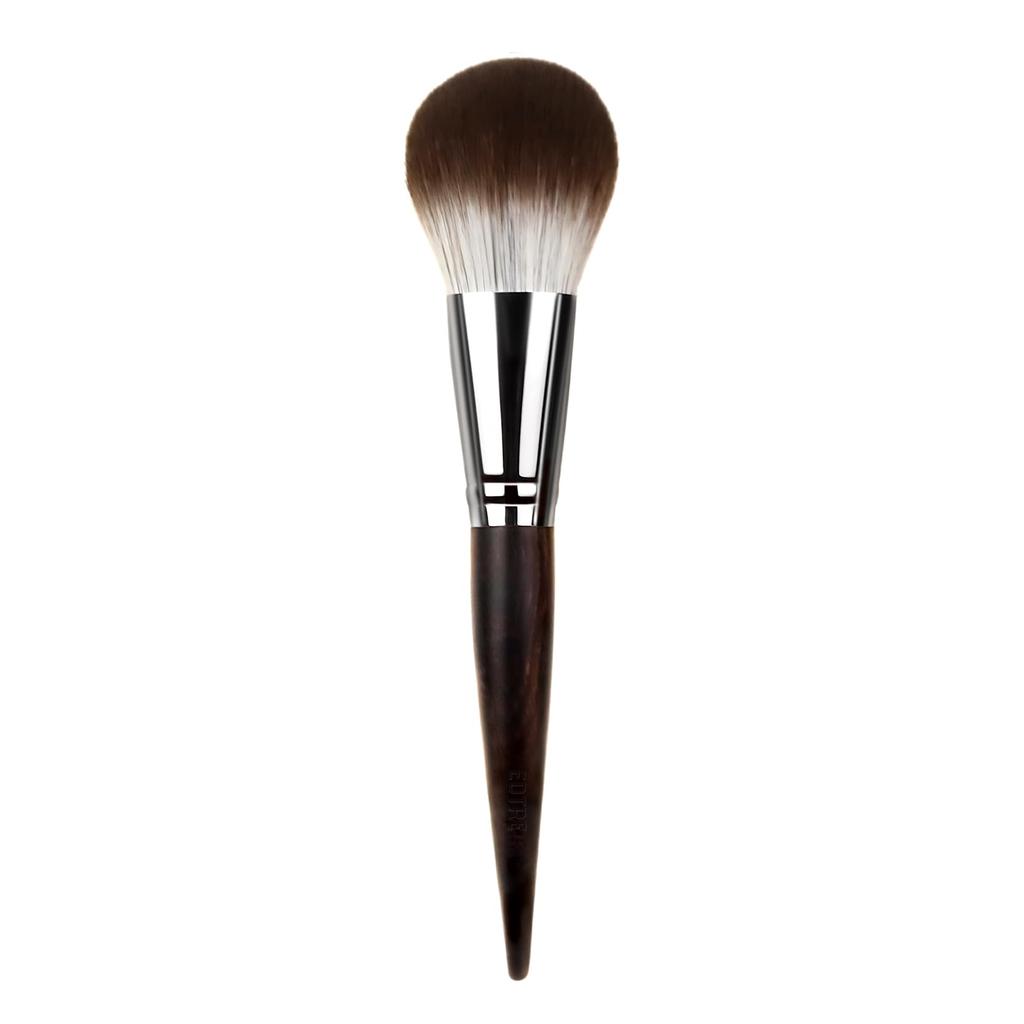 EDTRE Ebony Powder Makeup Fiber Easy To Gentle Bristles Powder Brush, Brush, Bristles, Soft, Use, (Flat Brush)