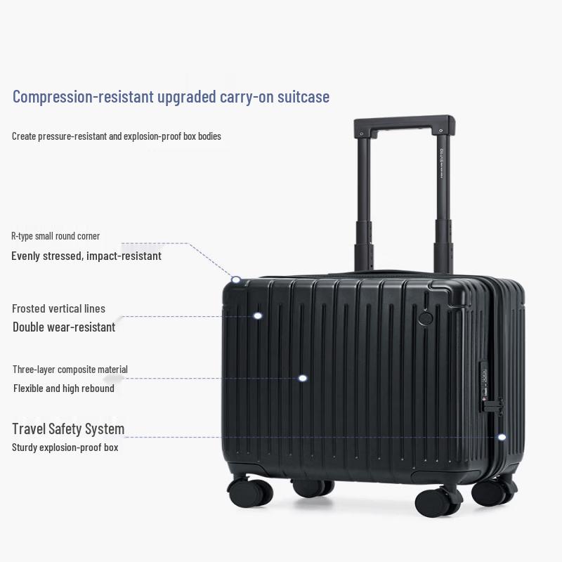 OIWAS Durable 18-inch Carry-On Spinner Luggage 18 inch