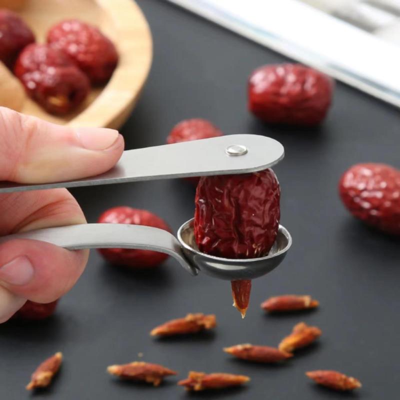 Stainless Steel Jujube Corer Labor Saving Efficient Pit Removal Tool Perfect for Home Kitchen Dessert Making