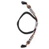 Retro Sports Watch Band Metal Beads Leather Wrist Watch Strap Replacement for   5 4