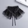 Detachable Ruffle Collar and Cuffs Lace Embroidered Accessory Set for Shirt Dresses Costumes and Event Wear Set
