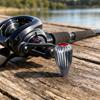 CarbonFiber Fishing Reel Handle Knob Lightweight Woven Textured Red