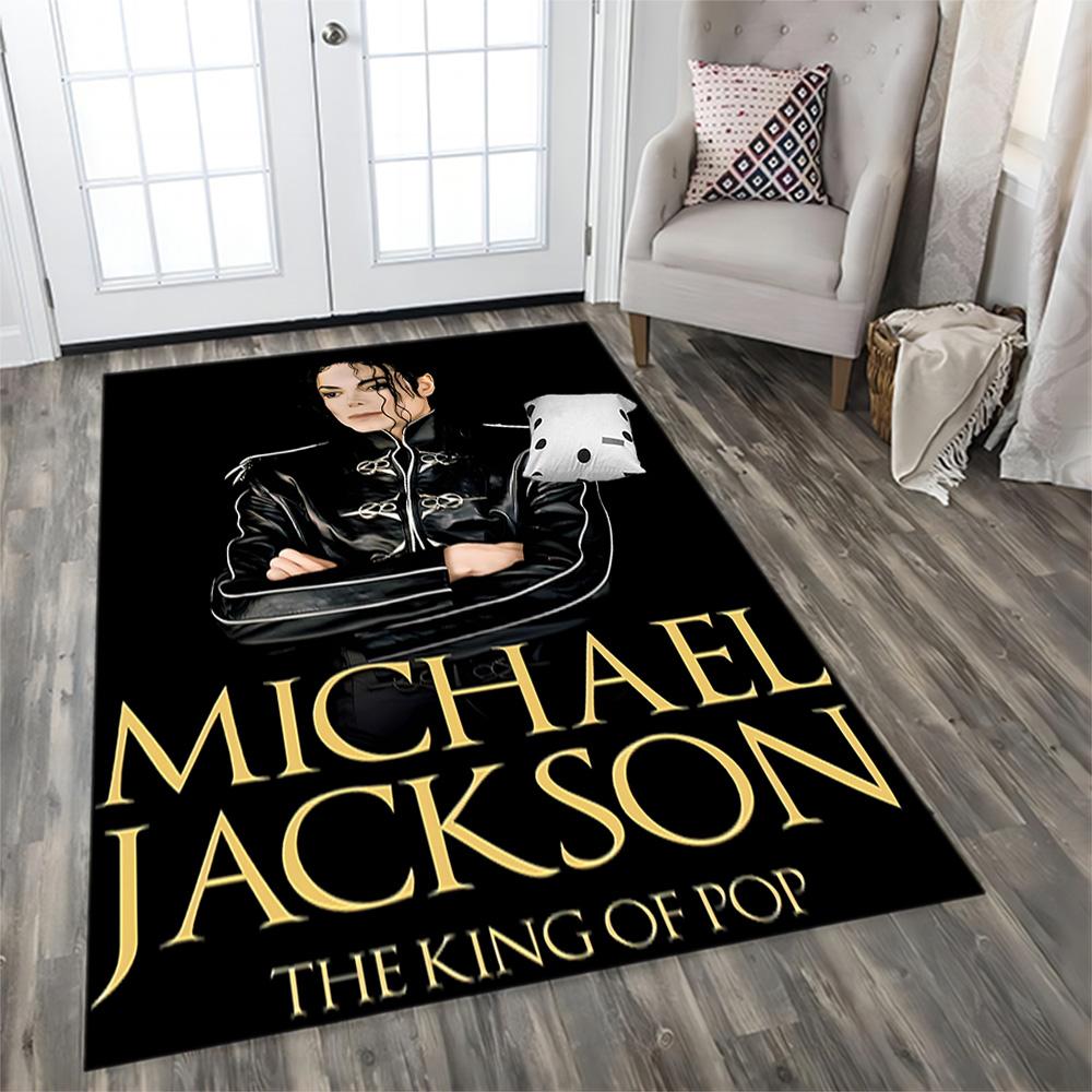 King Of Pop Legend Rug for Living Rooms, Bedrooms, Home Décor, and As Gifts.