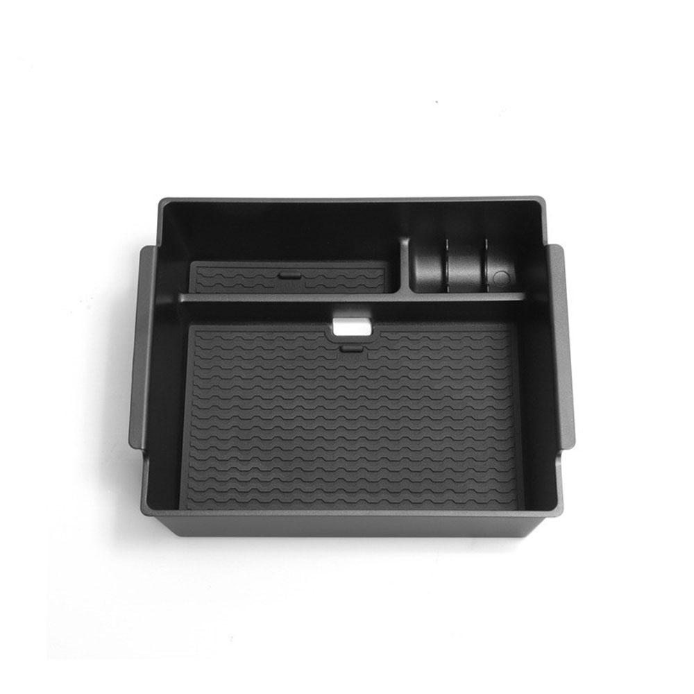 Center Armrest Storage Box Organizer Tray For Mitsubishi Triton 2024-2025 Black