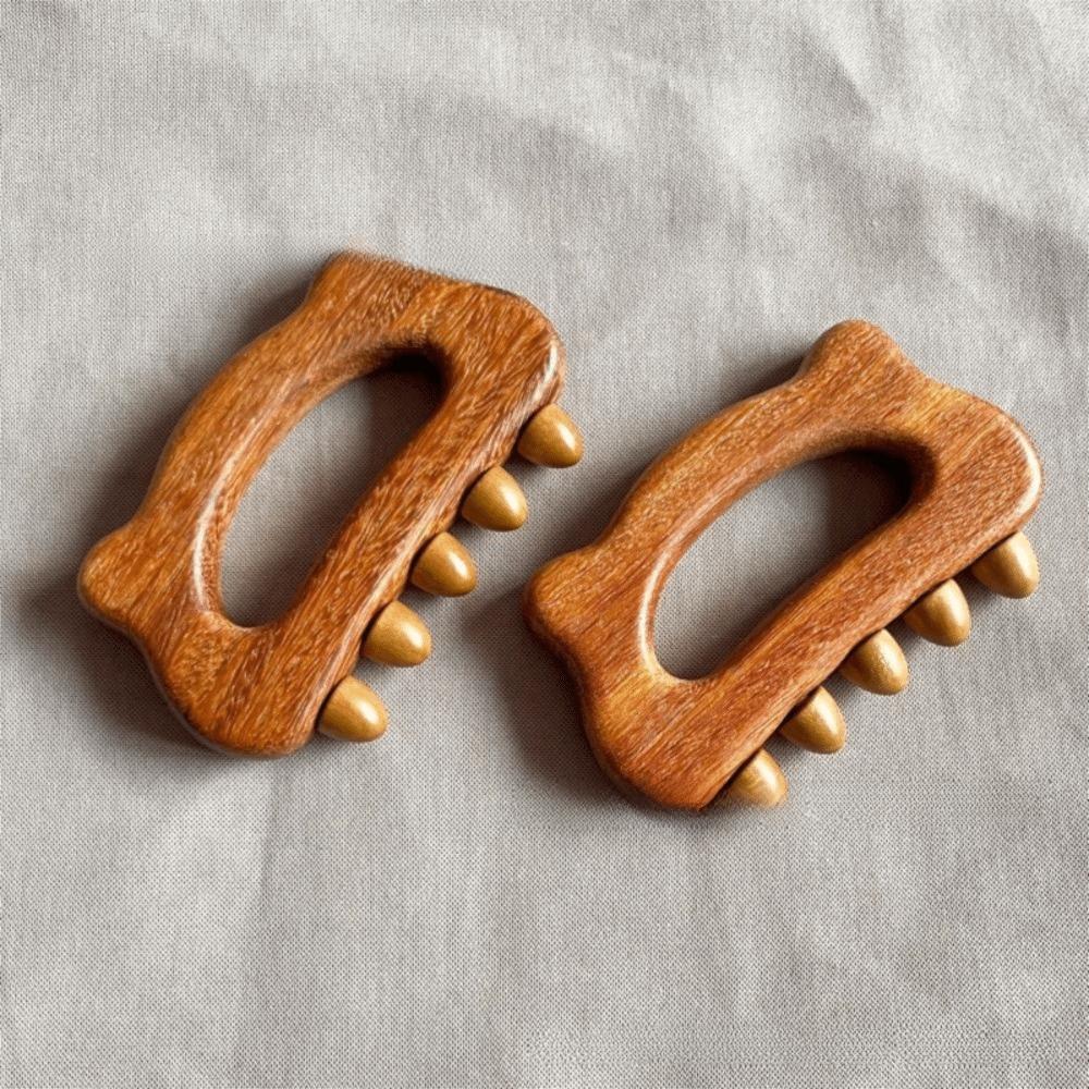 Comfortable Grip Wooden Meridian Brush Multi-purpose Body Sculpting Tool  Lymphatic Drainage