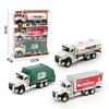 1/50 Scale Metal Scales City Die-casting Garbage Trucks, Large Toy Garbage Trucks, Oil Tankers and Toy Transport Vehicles with Rear Traction