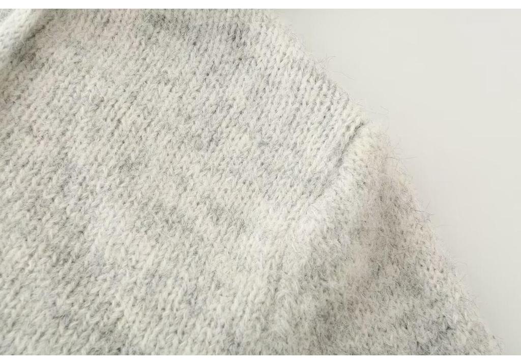 Women's Trendy Loose Knit Hooded Pullover Sweater