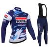 2026 Soudal Quick Step Team Set Maglia Autunnale Ciclismo Uomo Abbigliamento Bici Manica Lunga Uniforme Bicicletta MTB Maillot Ropa Ciclismo
