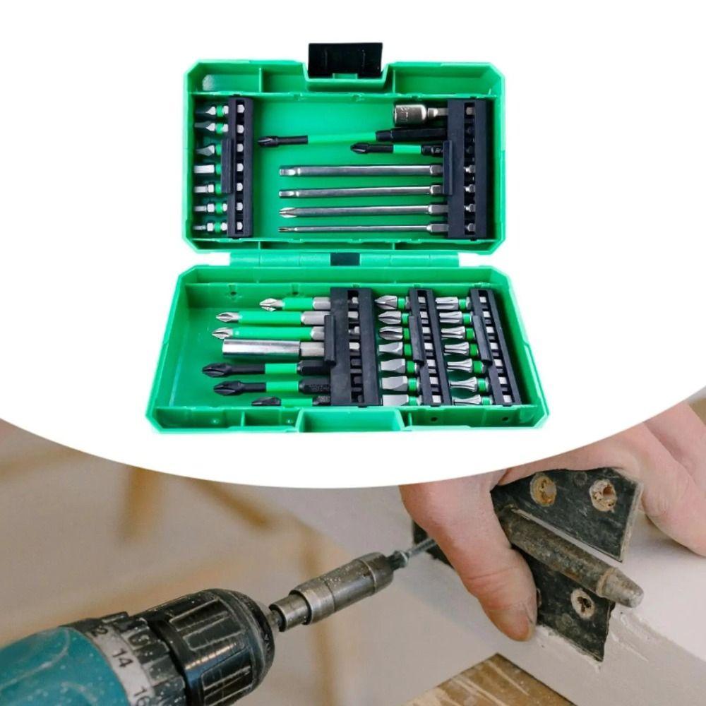 

Wear-resistant Impact Driver Bits Anti-slip Electric Drill Screwdriver Bits DIY 35PCS