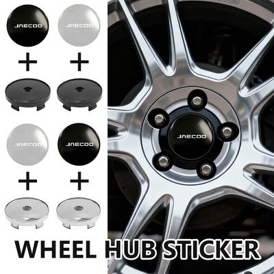 Wheel Center Sticker Emblem Rim Caps Hub Cover Logo Badge Decal For JAECOO J7 PHEV J8 Omoda C9 2WD