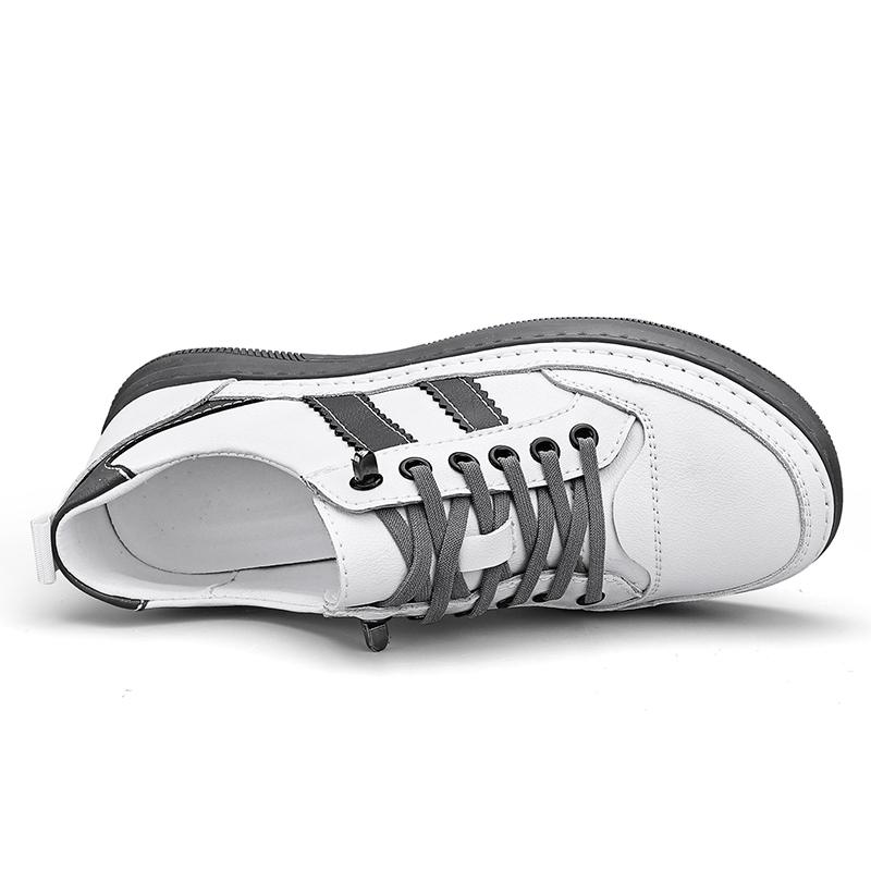 Herre fritidssko Hvite joggesko Flats