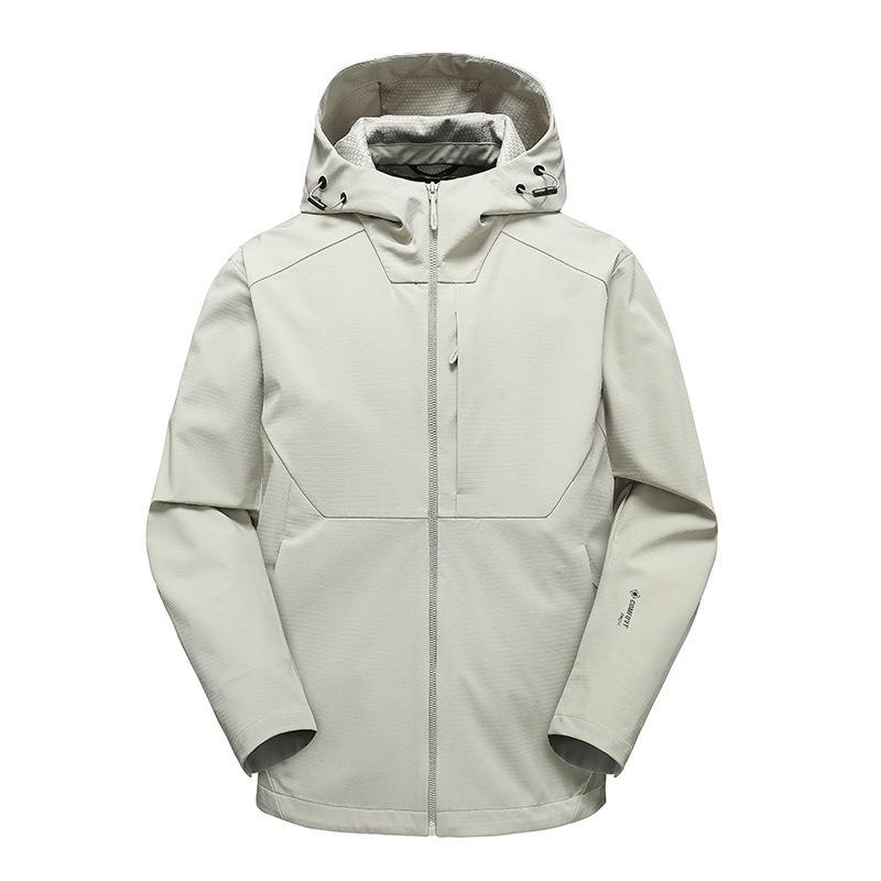 Hooded men's trench coat spring and autumn new fashion casual jacket loose haute couture outdoor hiking suit