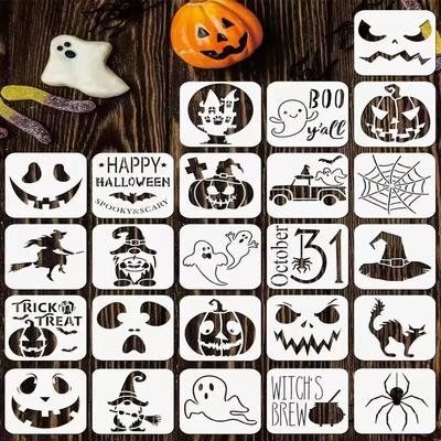 Molde de Pintura Pintura Facial Infantil Stencils DIY Pintura Facial Desenhada à Mão Humana Vazado Stencils de Tatuagem Facial