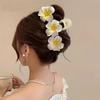 Böhmische Frangipani Blume Haarklammer Damen Pferdeschwanz Haarnadel Haar-Krabbe Haarspangen für Mädchen Süße Haar-Accessoires Kopfschmuck