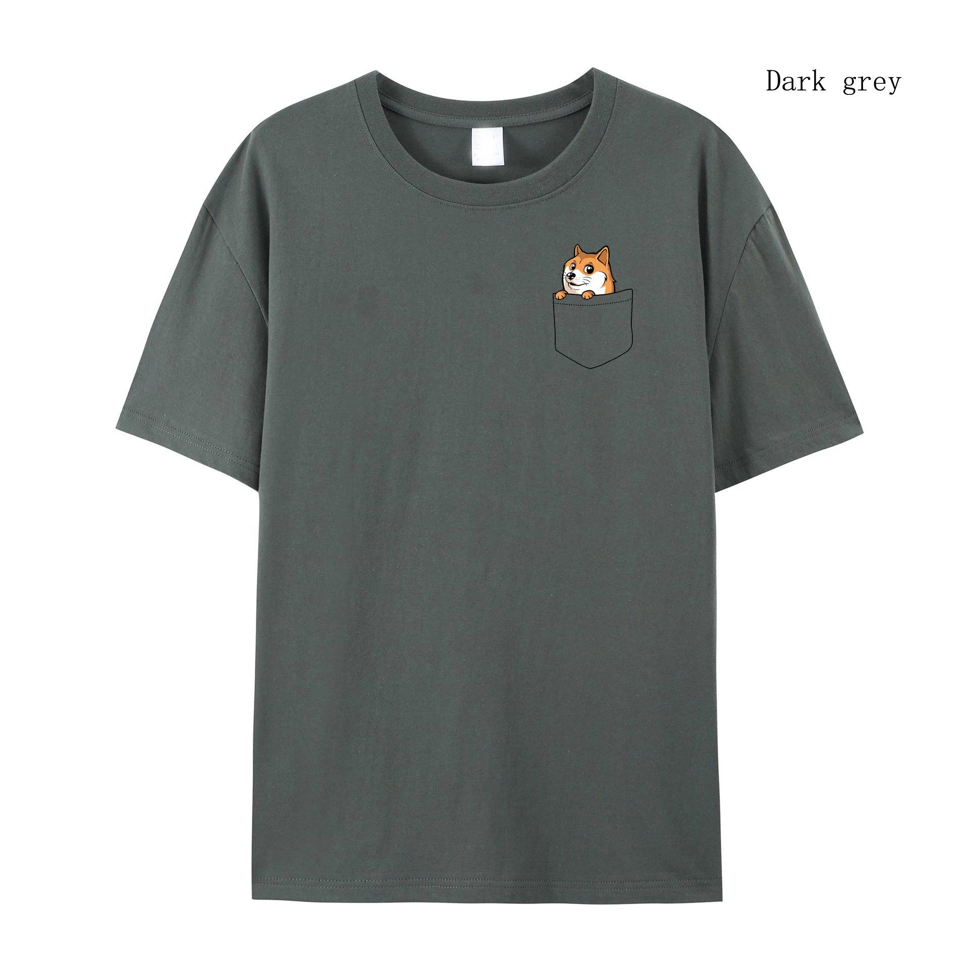 Женская футболка Летняя футболка с короткими рукавами Pocket Cat Женская футболка — фото 8