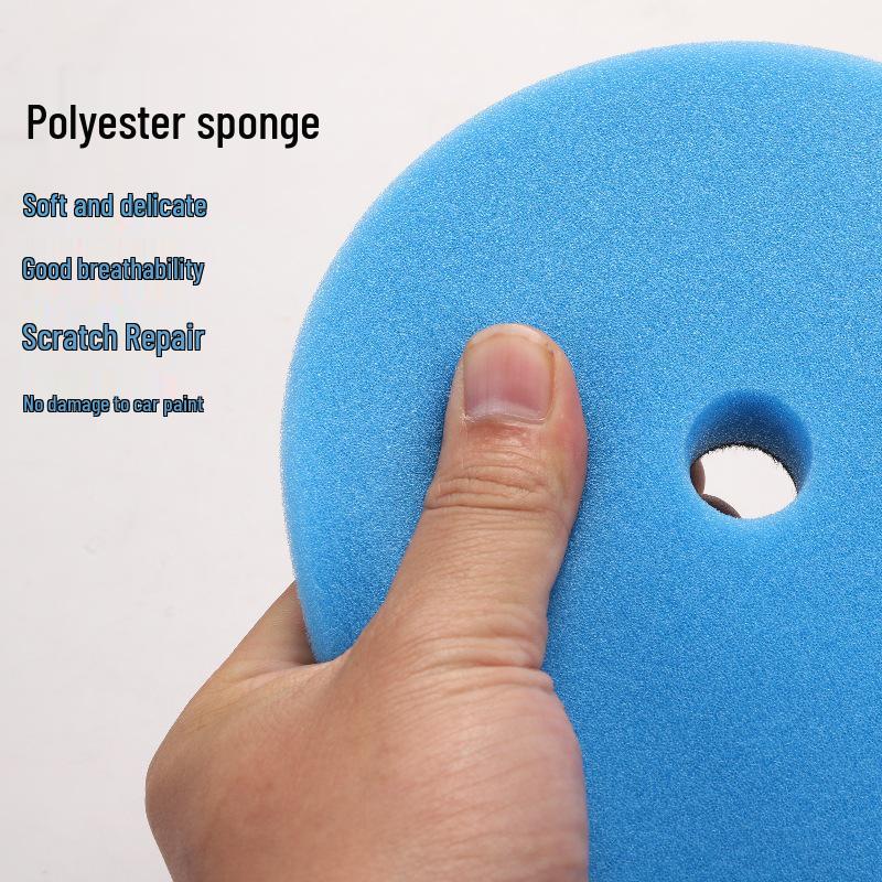 Beveled Flat Sponge Polishing Pad Set for Car Scratch Repair & Restoration