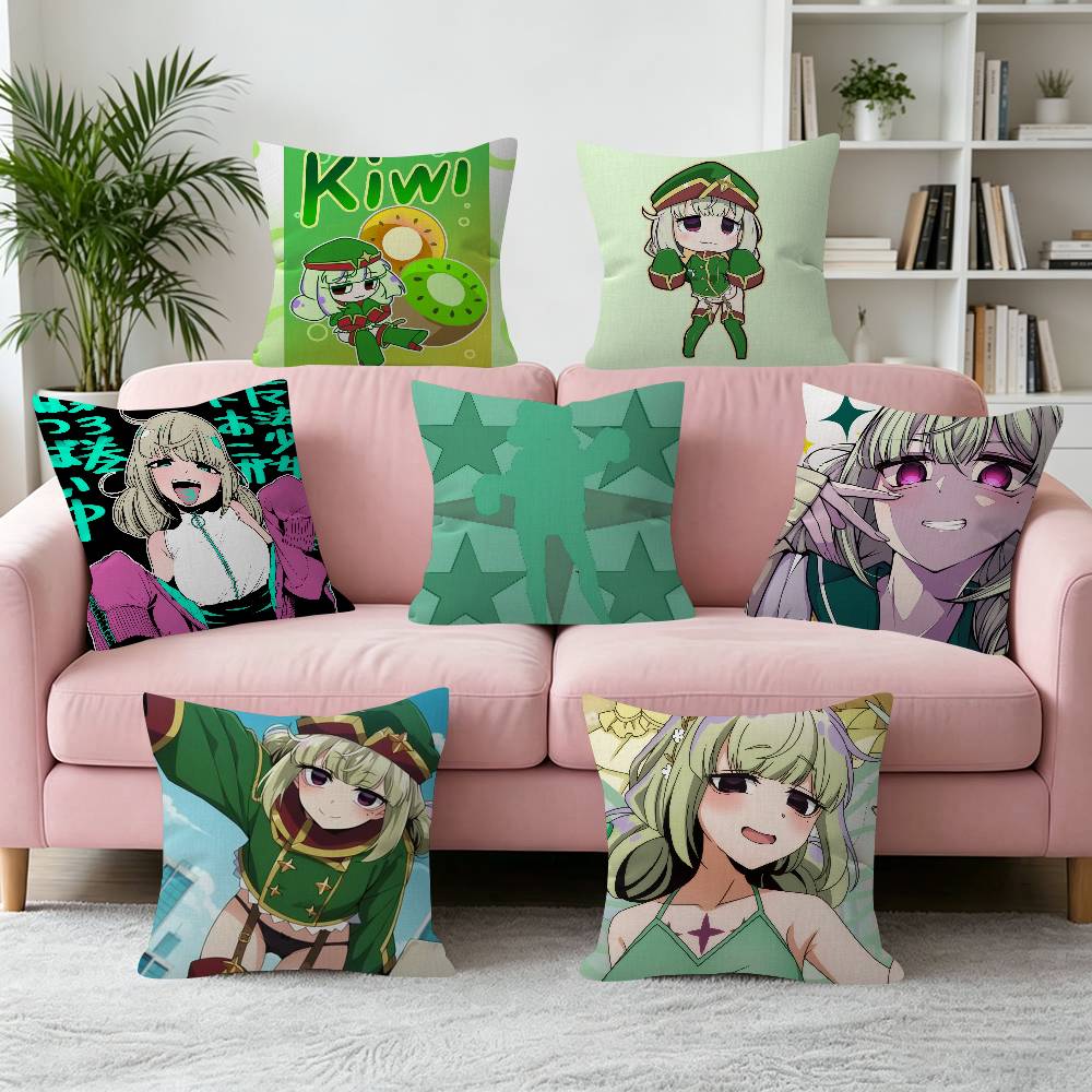 Sexy Anime AAraga Kiwi Cushion Trendystyle decorative throw pillow cover insert not included fauxembroidery design
