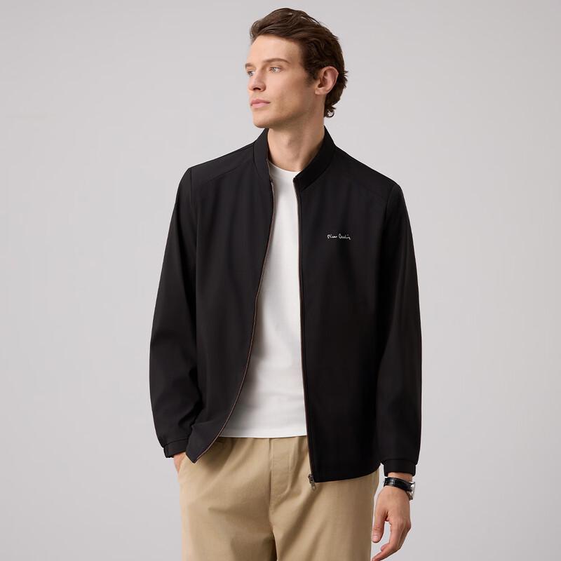 Pierre Cardin Men's Business Casual Stand-Collar Jacket