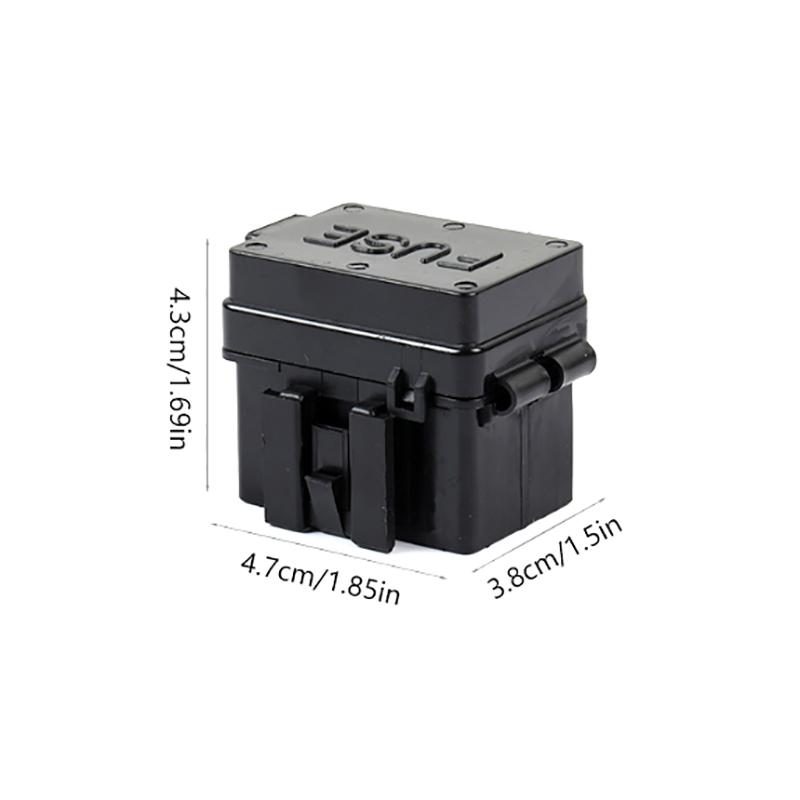 4 Way Car Insurance Medium Relay Fuse Box Assembly Circuit Controller Box With 8Pcs Terminals 6Pcs Fuses Automotive Fuse Box