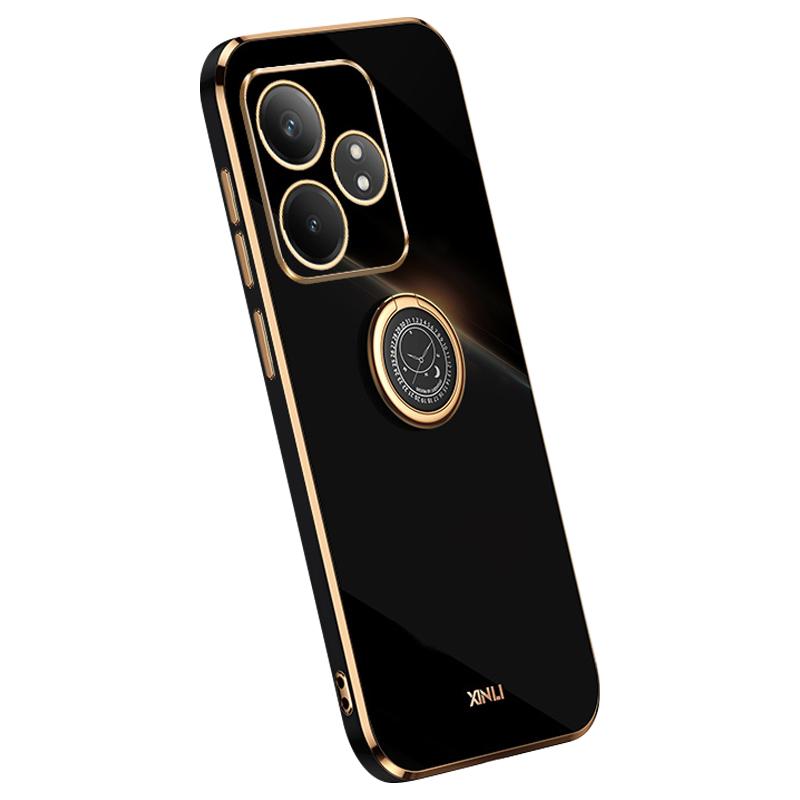 

XINLI для Realme GT Neo6 5G чехол мягкий TPU подставка гальваническое покрытие чехол для телефона F